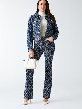 Marciano Indigo Denim Patterned Jeans - Size 29